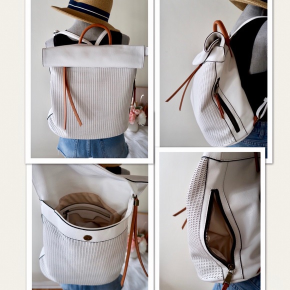 MATTY- Lightweight Backpack in Black, Brown, White - Picture 3 of 8